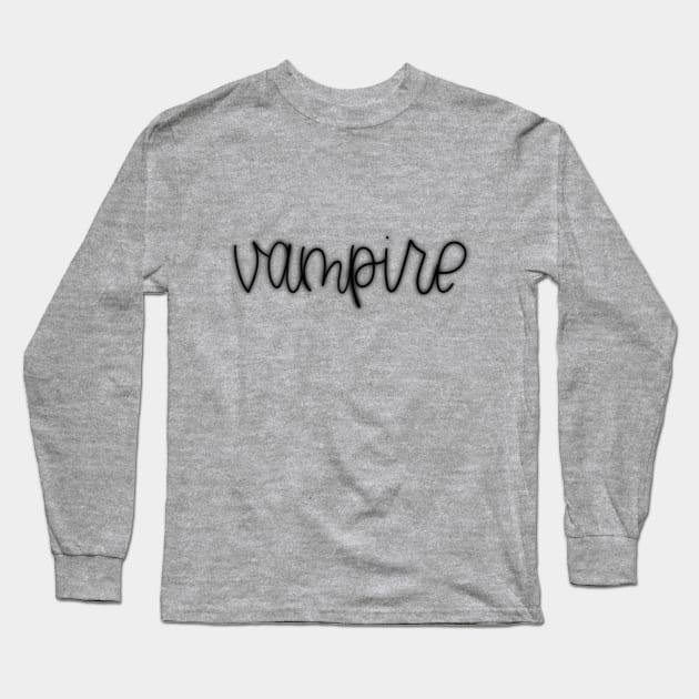 Vampire Long Sleeve T-Shirt by TheMidnightBruja